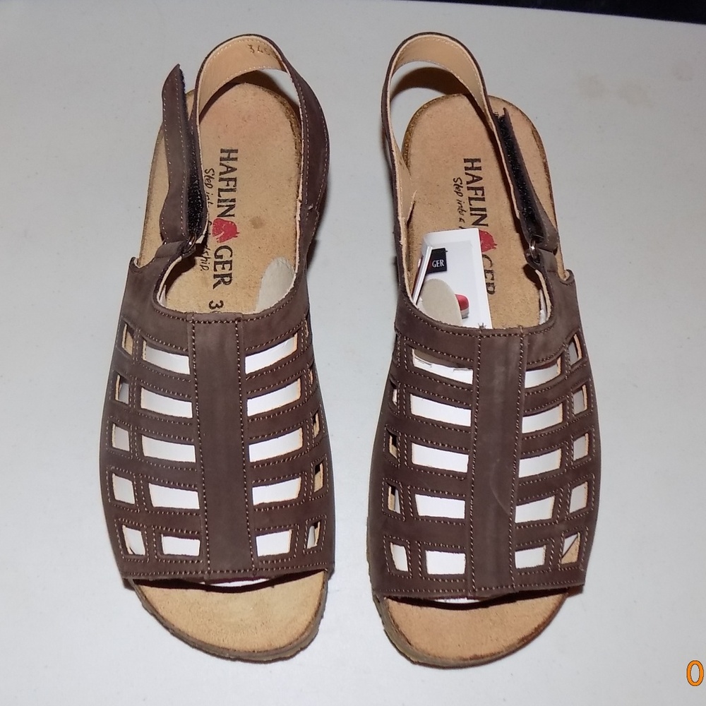 New Haflinger Morgan Ebony, Mocha Leather EU36